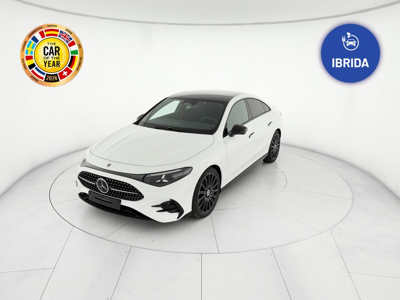 Mercedes CLA Coupè 200 amg line premium plus auto ibrido bianco