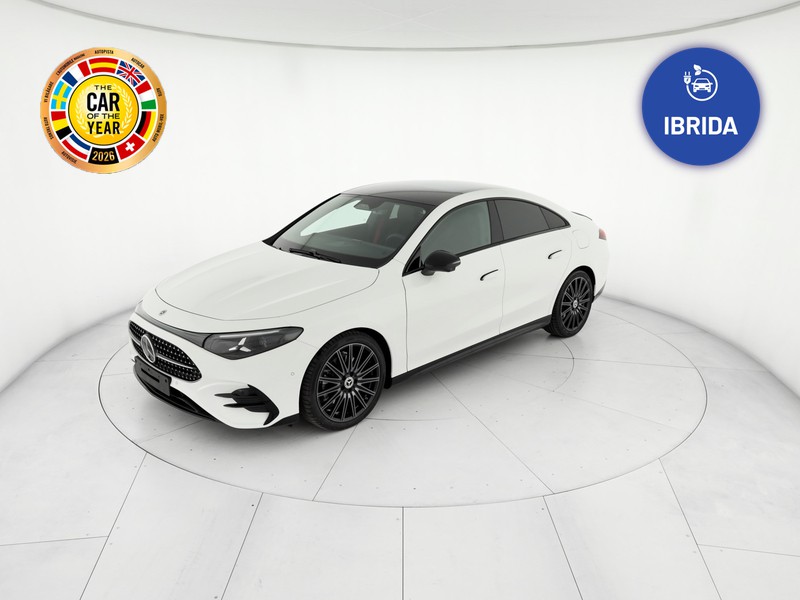 Mercedes CLA Coupè 200 amg line premium plus auto ibrido bianco
