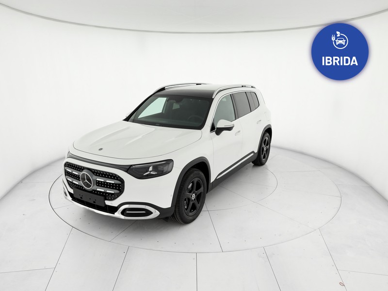 Mercedes GLB 180 advanced auto ibrido bianco
