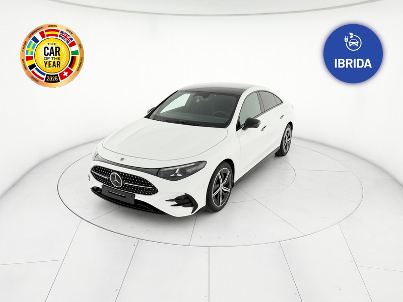 Mercedes CLA Coupè 180 amg line advanced plus auto ibrido bianco
