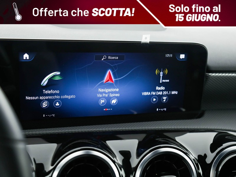 Mercedes Classe A 180 d sport night edition auto diesel argento