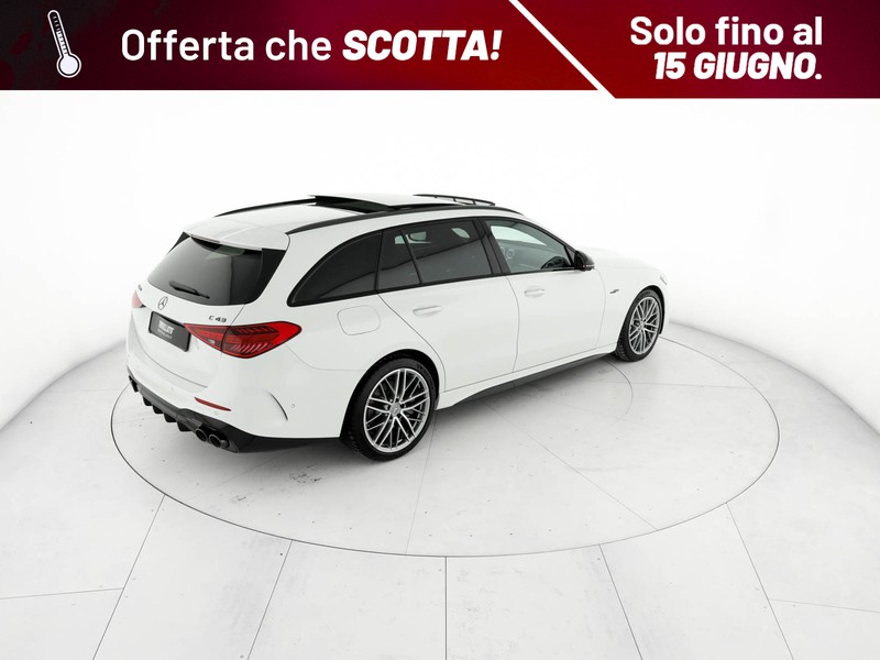 AMG Classe C c sw amg 43 mhev premium plus 4matic 422cv auto ibrido bianco