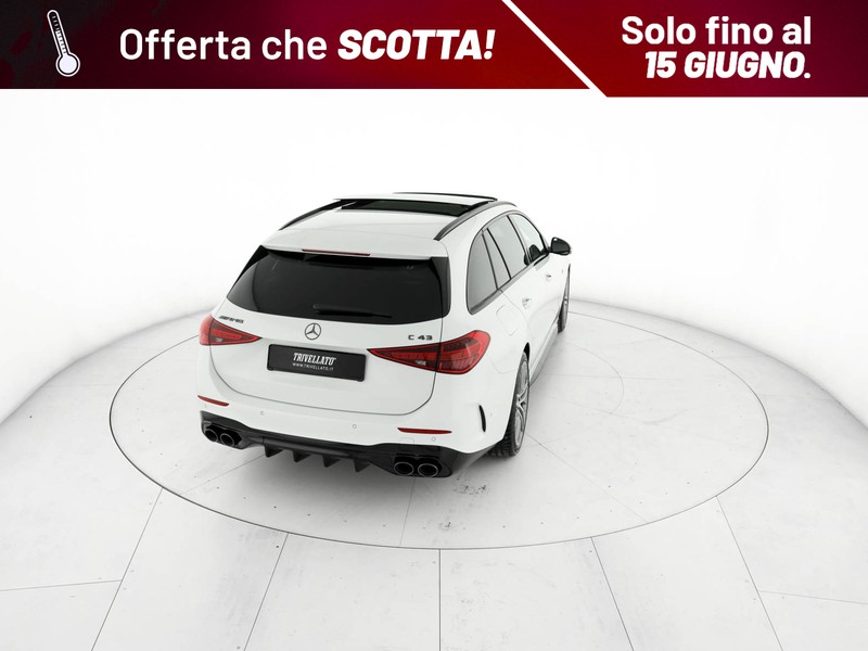 AMG Classe C c sw amg 43 mhev premium plus 4matic 422cv auto ibrido bianco