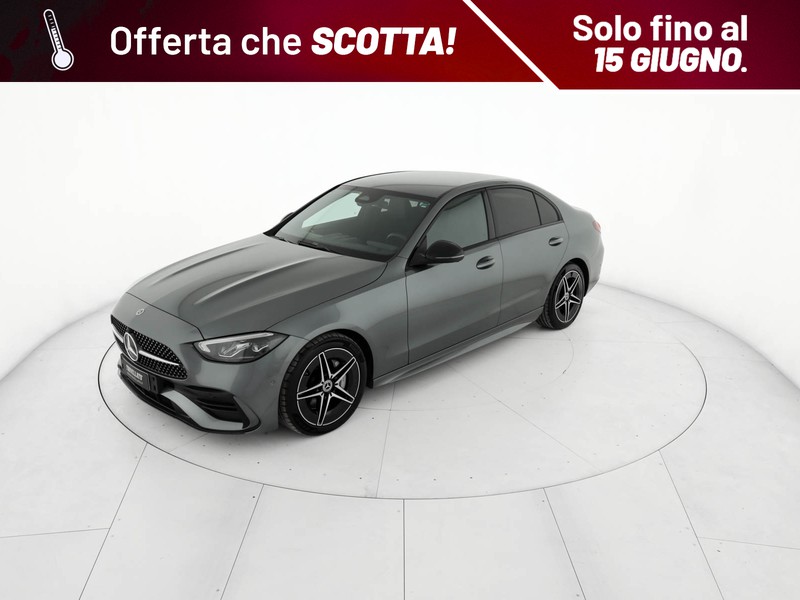 Mercedes Classe C Berlina 220 d mhev amg line premium 4matic 197cv auto ibrido grigio