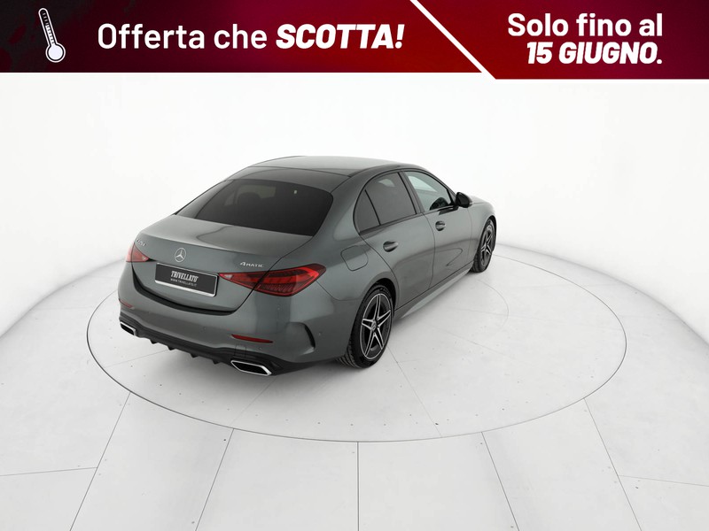 Mercedes Classe C Berlina 220 d mhev amg line premium 4matic 197cv auto ibrido grigio