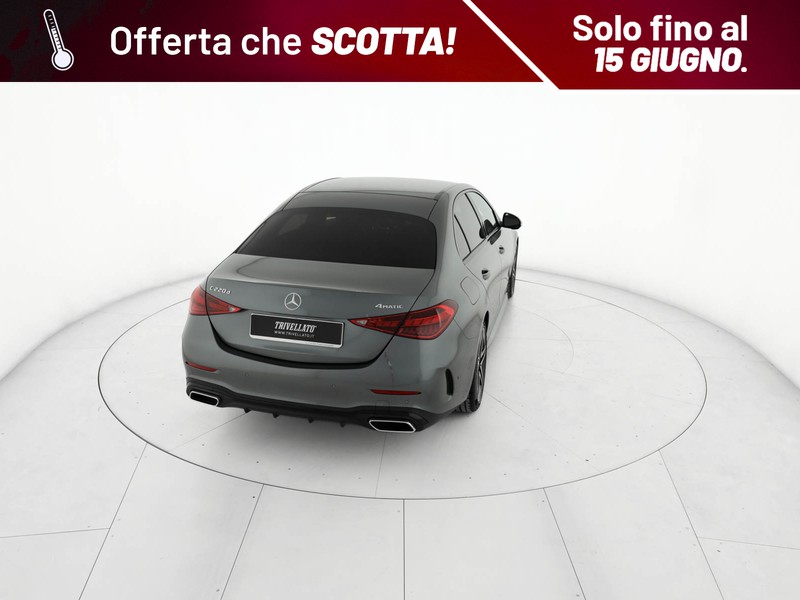 Mercedes Classe C Berlina 220 d mhev amg line premium 4matic 197cv auto ibrido grigio