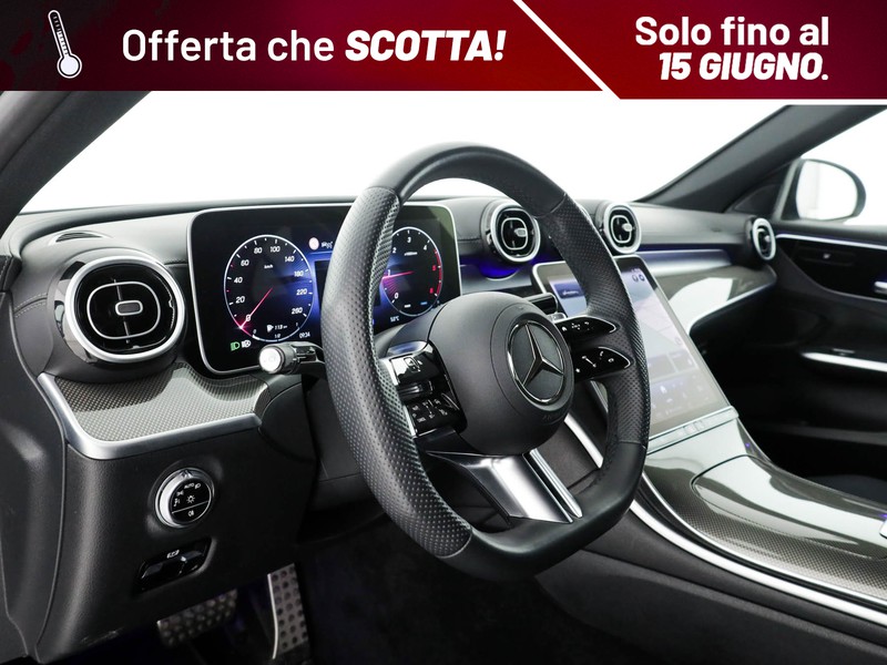 Mercedes Classe C Berlina 220 d mhev amg line premium 4matic 197cv auto ibrido grigio