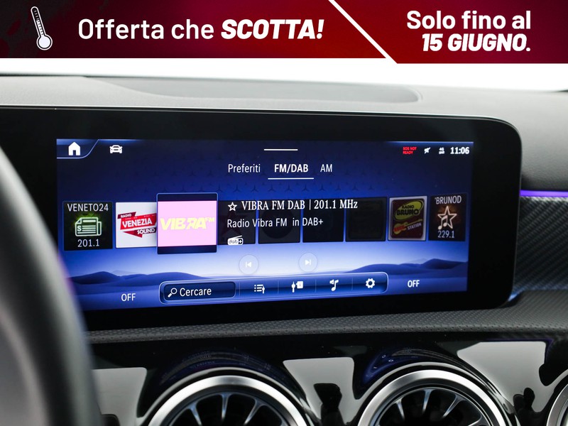 Mercedes Classe A 180 d progressive advanced plus auto diesel rosso