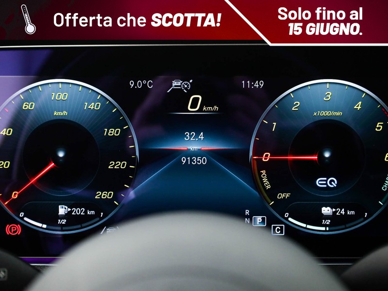 Mercedes Classe E SW sw 300 de phev (eq-power) premium plus 4matic auto my20 ibrido grigio