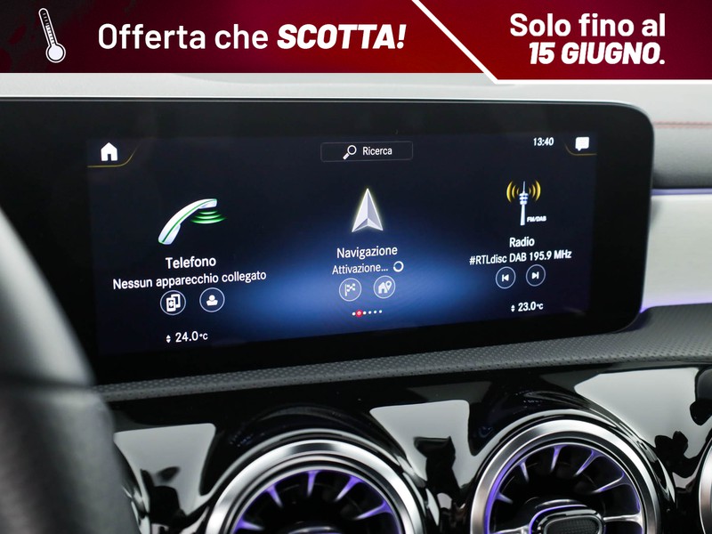 Mercedes CLA Shooting Brake  200 d premium auto diesel bianco