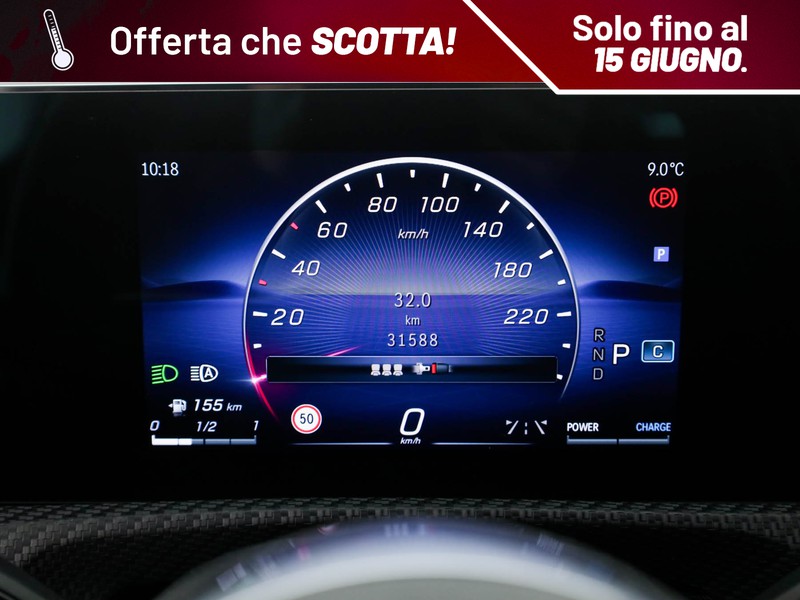 Mercedes Classe A 180 advanced auto ibrido nero