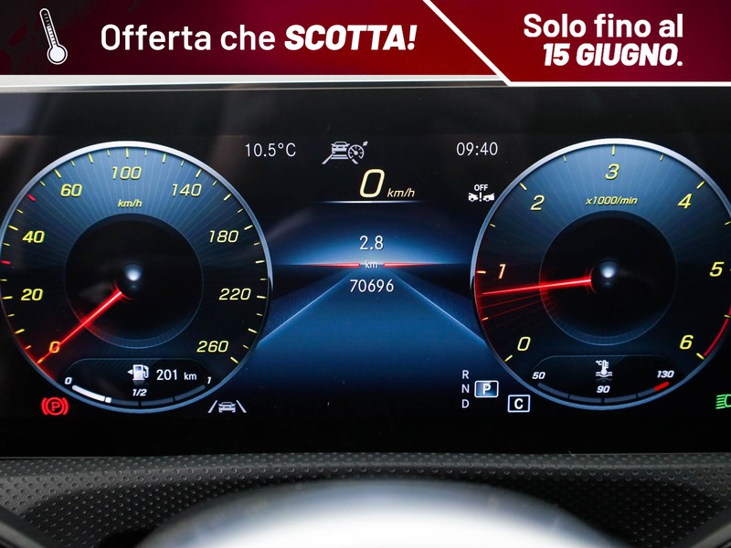 Mercedes Classe A 180 d premium auto diesel grigio