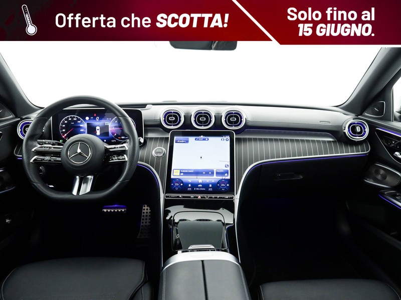 Mercedes Classe C SW sw 300 d mhev premium pro auto ibrido grigio