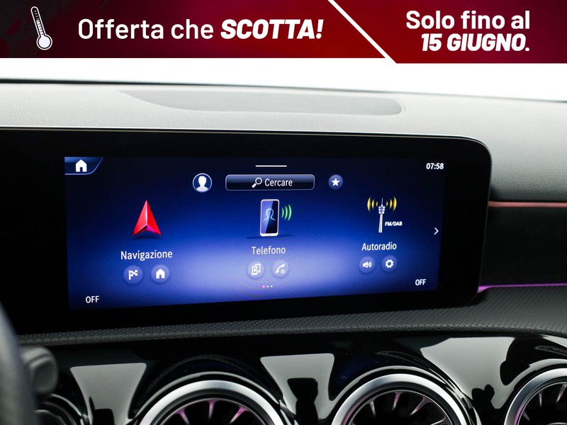 Mercedes Classe A 180 d amg line advanced plus auto diesel argento