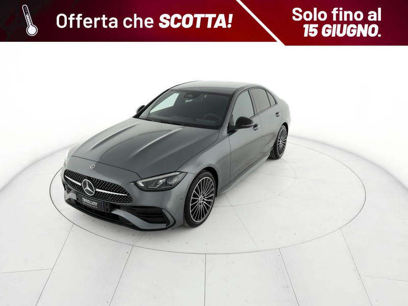Mercedes Classe C Berlina 220 d mhev amg line advanced 200cv auto ibrido grigio
