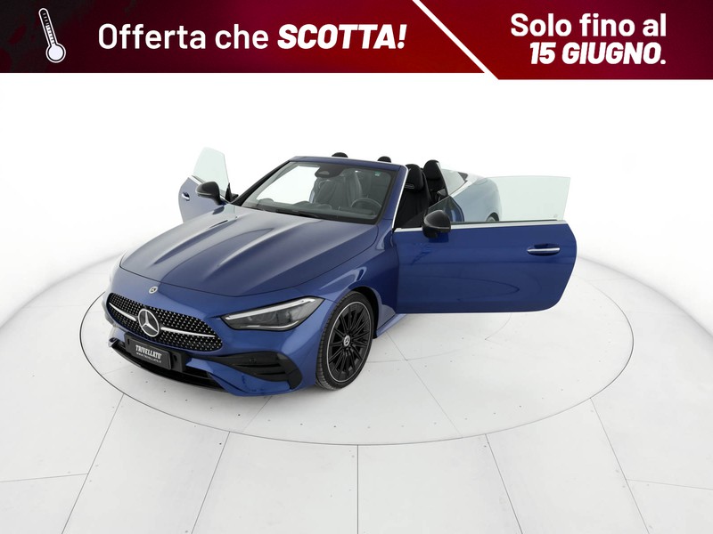 Mercedes CLE cabrio 200 amg line advanced plus auto ibrido blu/azzurro