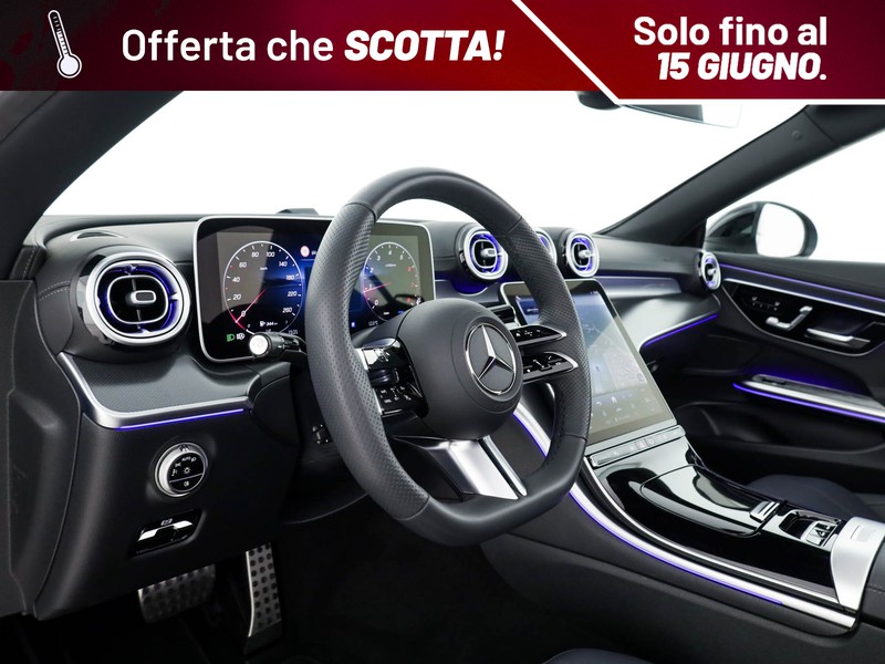 Mercedes CLE cabrio 200 amg line advanced plus auto ibrido blu/azzurro
