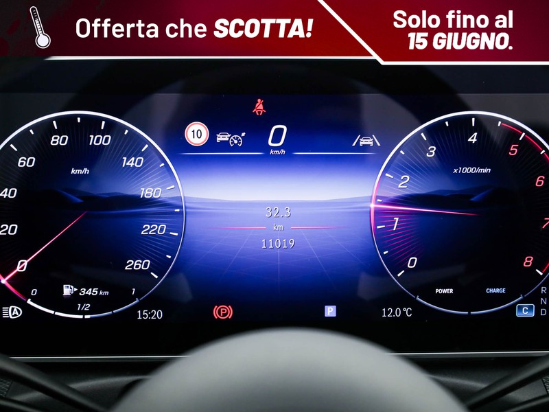 Mercedes CLE cabrio 200 amg line advanced plus auto ibrido blu/azzurro