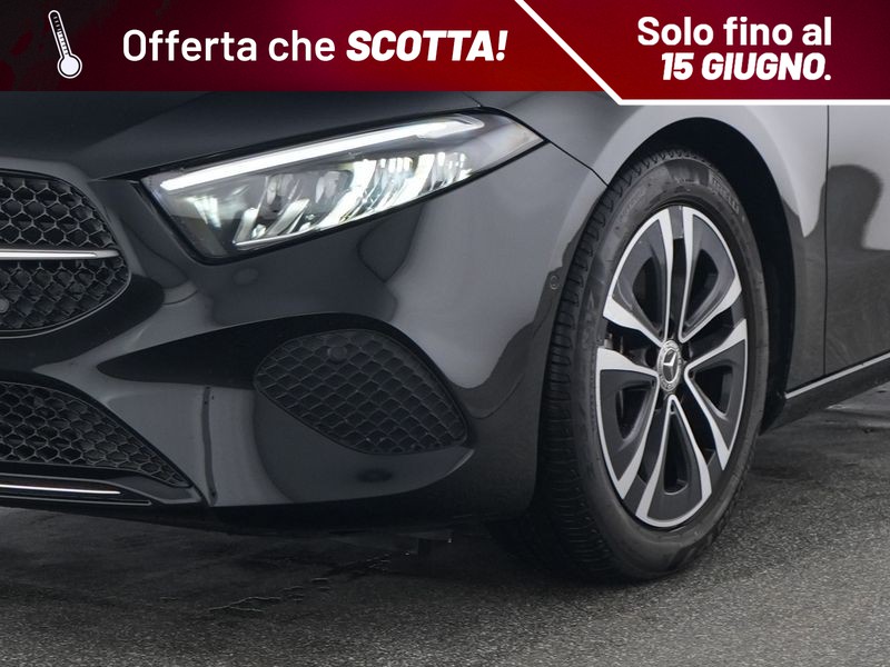 Mercedes Classe A 180 d progressive advanced auto diesel nero