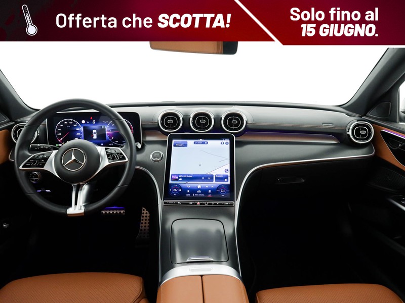 Mercedes Classe C SW sw all-terrain 220 d mhev premium 4matic auto ibrido argento