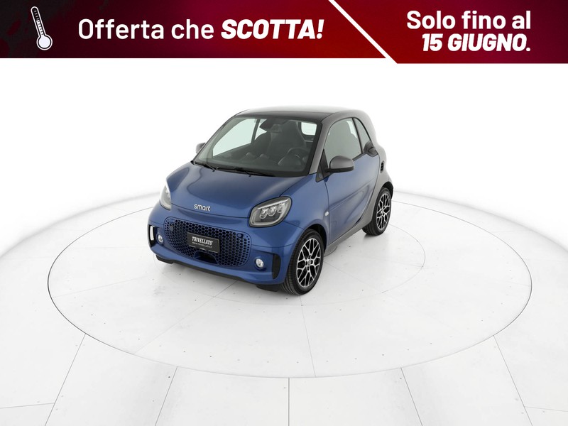 Smart Fortwo eq prime 22kw elettrica blu/azzurro
