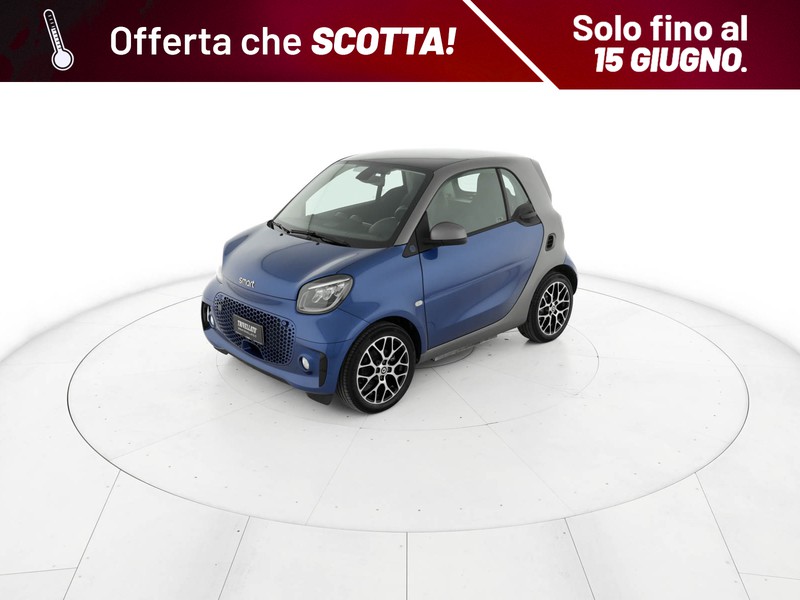 Smart Fortwo eq prime 22kw elettrica blu/azzurro