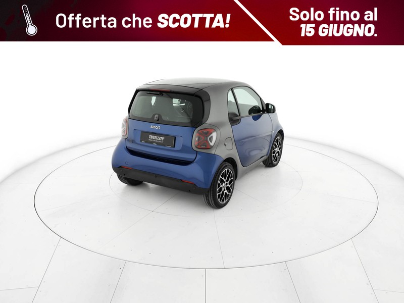 Smart Fortwo eq prime 22kw elettrica blu/azzurro