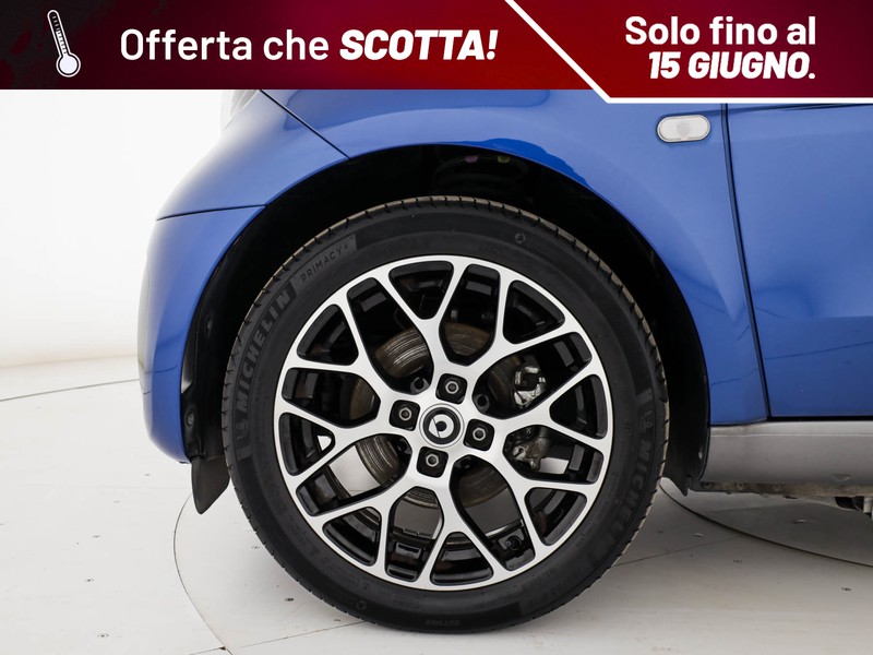 Smart Fortwo eq prime 22kw elettrica blu/azzurro