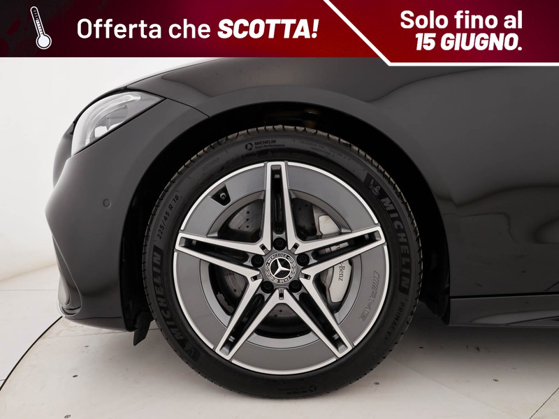 Mercedes Classe C SW sw 300 d mhev amg line advanced plus auto ibrido nero