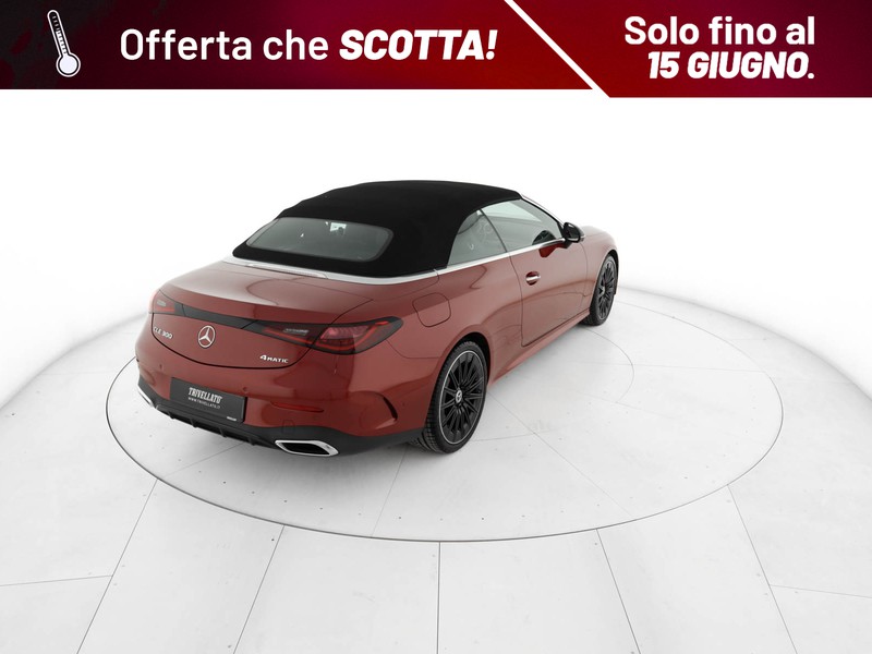 Mercedes CLE cabrio 300 amg line premium plus 4matic auto ibrido rosso