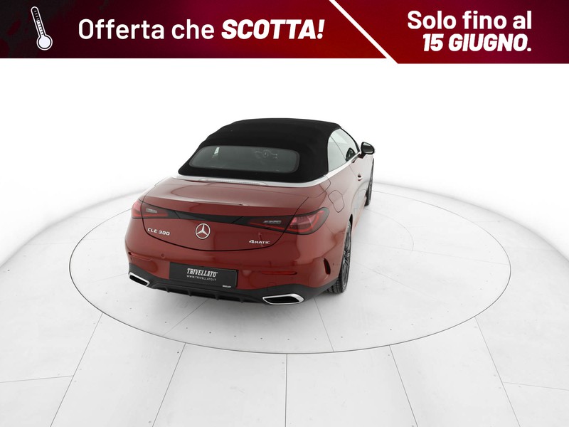 Mercedes CLE cabrio 300 amg line premium plus 4matic auto ibrido rosso