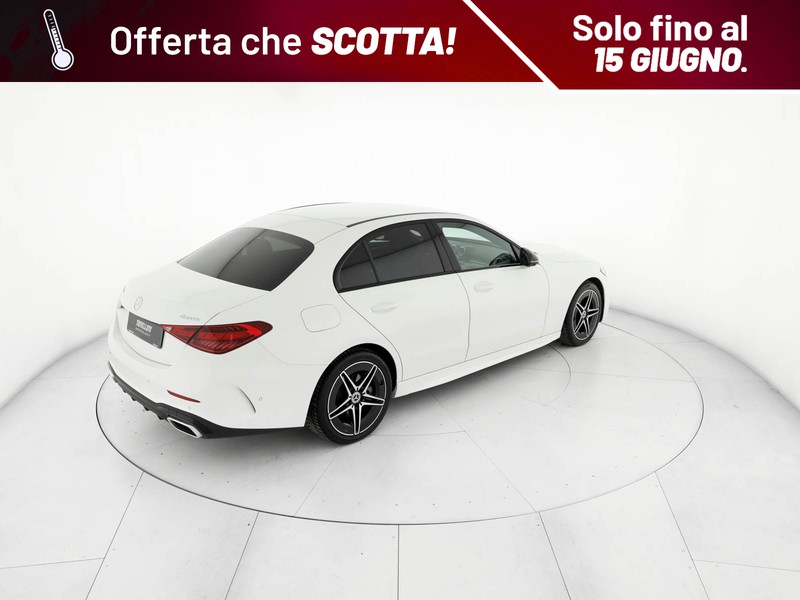 Mercedes Classe C Berlina 220 d mhev amg line advanced 4matic 197cv auto ibrido bianco