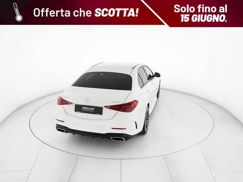 Mercedes Classe C Berlina 220 d mhev amg line advanced 4matic 197cv auto ibrido bianco