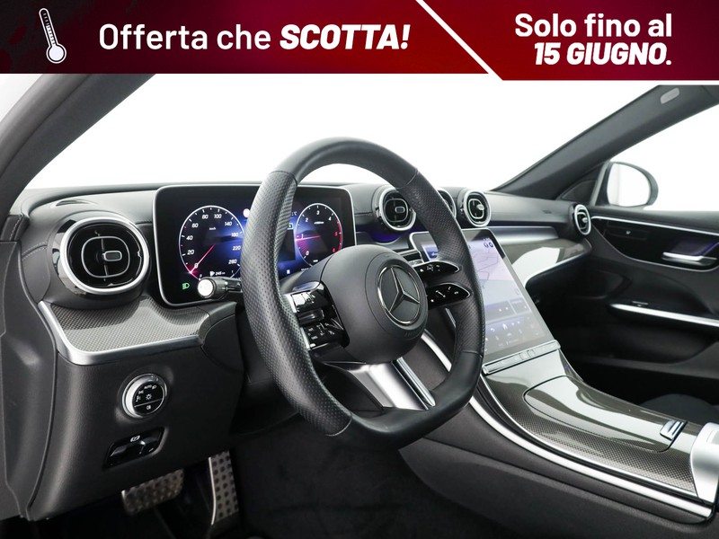Mercedes Classe C Berlina 220 d mhev amg line advanced 4matic 197cv auto ibrido bianco
