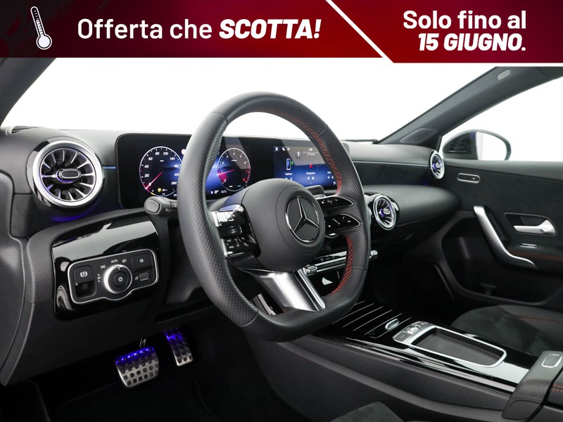 Mercedes Classe A 180 amg line advanced plus auto ibrido nero