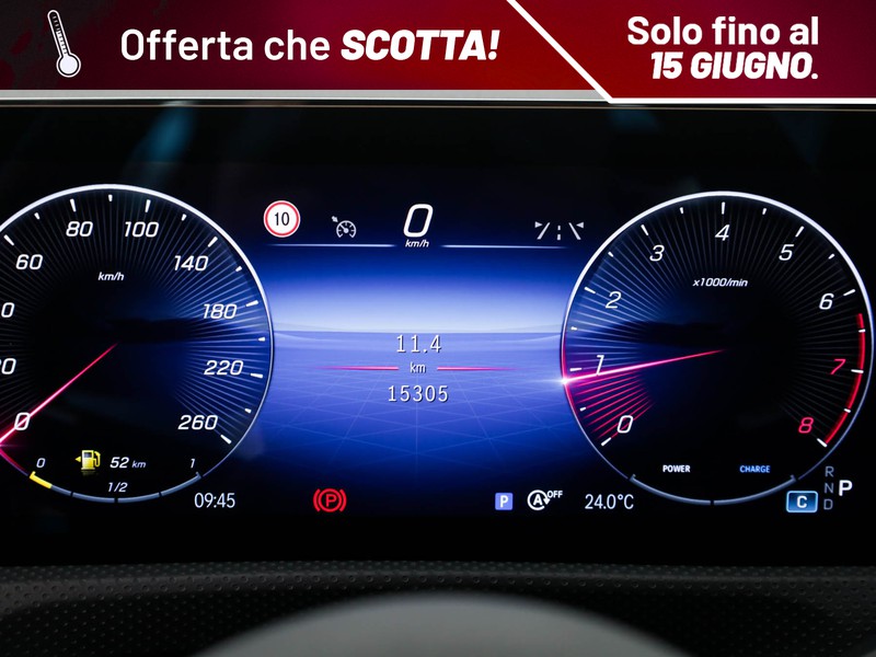Mercedes Classe A 180 amg line advanced plus auto ibrido nero