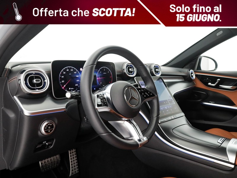 Mercedes Classe C SW sw all-terrain 220 d mhev premium plus 4matic auto ibrido argento