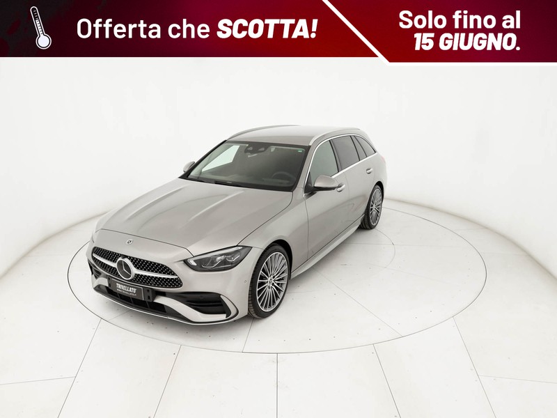 Mercedes Classe C SW sw 220 d mhev premium plus auto ibrido argento