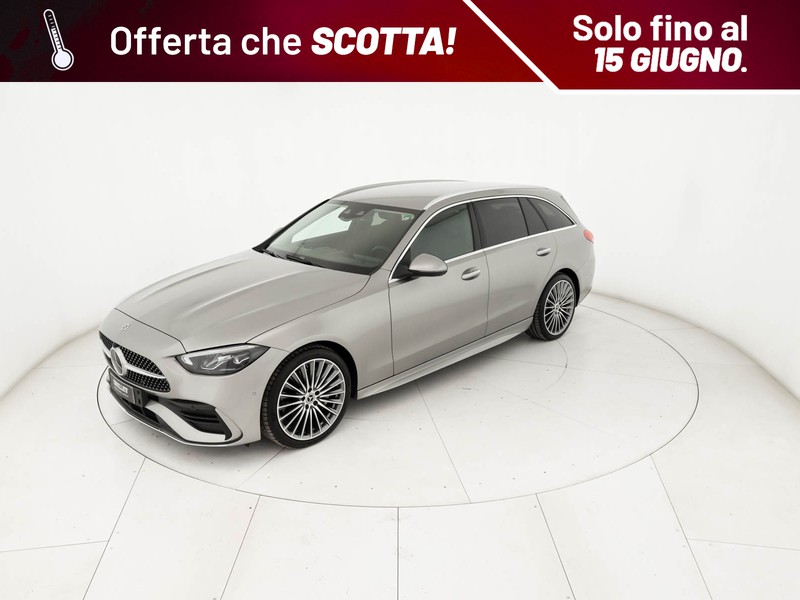 Mercedes Classe C SW sw 220 d mhev premium plus auto ibrido argento