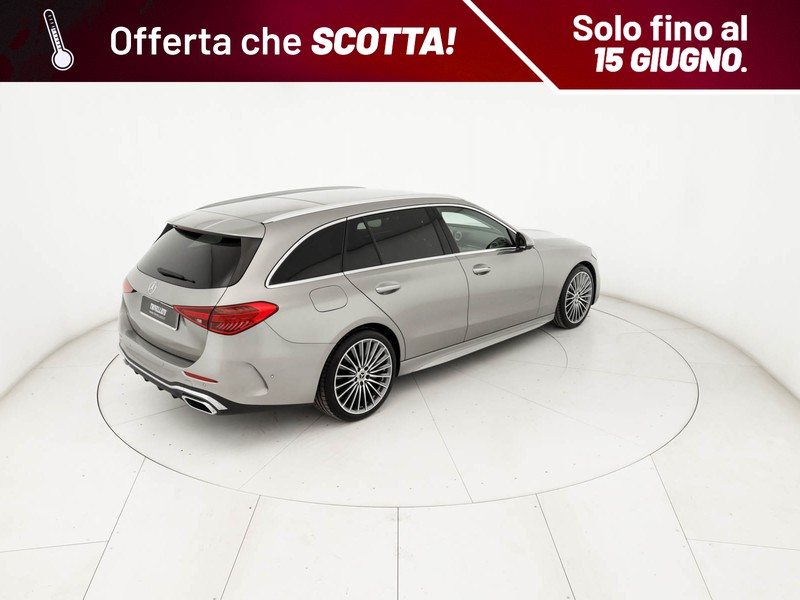 Mercedes Classe C SW sw 220 d mhev premium plus auto ibrido argento