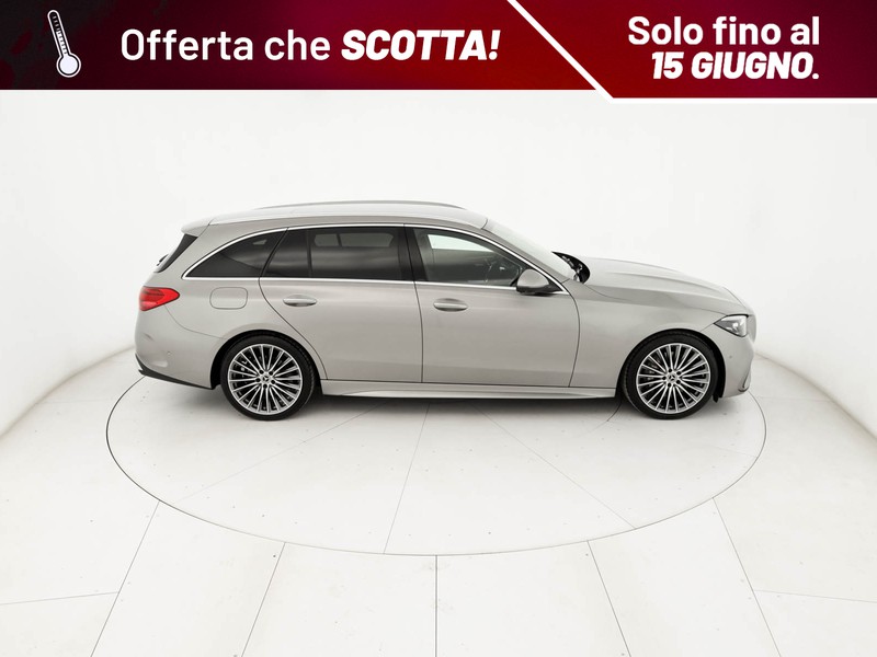 Mercedes Classe C SW sw 220 d mhev premium plus auto ibrido argento