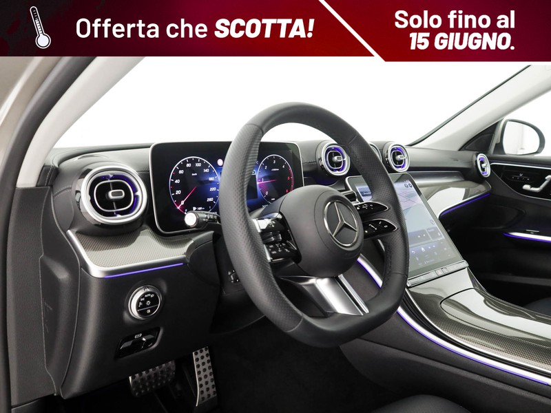 Mercedes Classe C SW sw 220 d mhev premium plus auto ibrido argento