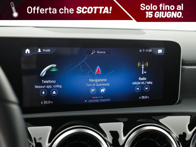 Mercedes Classe A 180 d sport auto diesel bianco