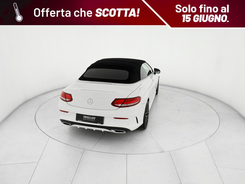 Mercedes Classe C Cabrio cabrio 220 d premium auto diesel bianco