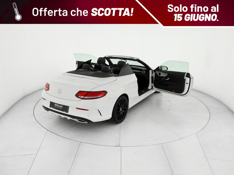 Mercedes Classe C Cabrio cabrio 220 d premium auto diesel bianco