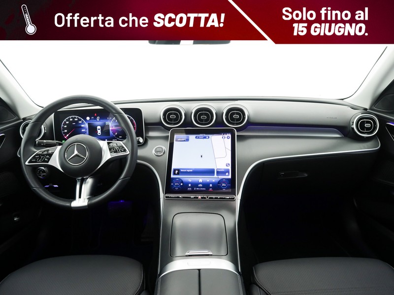 Mercedes Classe C Berlina 220 d mhev advanced 4matic 197cv auto ibrido nero