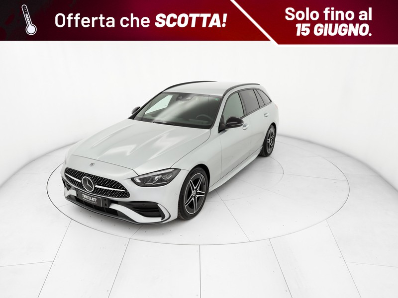 Mercedes Classe C SW sw 220 d mhev sport auto ibrido grigio
