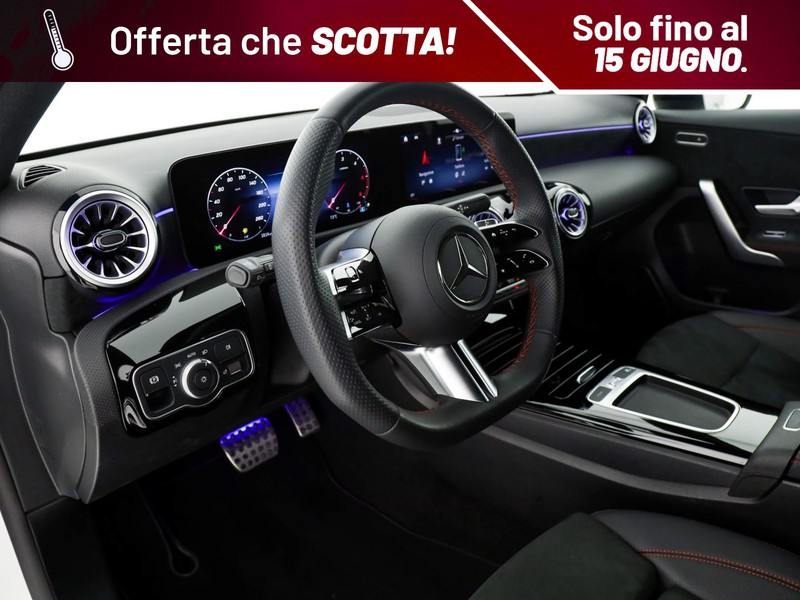 Mercedes Classe A 180 d amg line advanced plus auto diesel bianco
