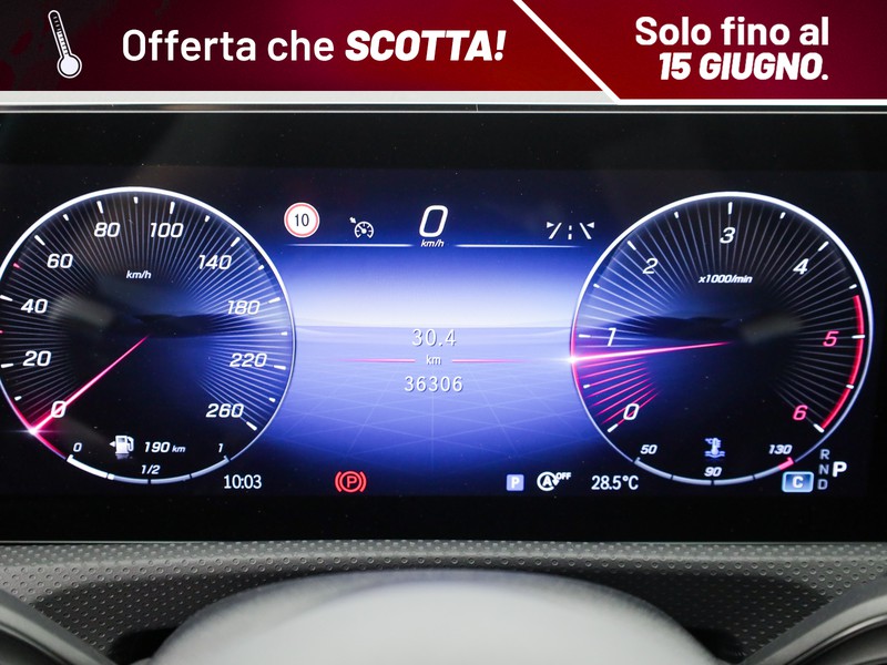Mercedes Classe A 180 d amg line advanced plus auto diesel bianco