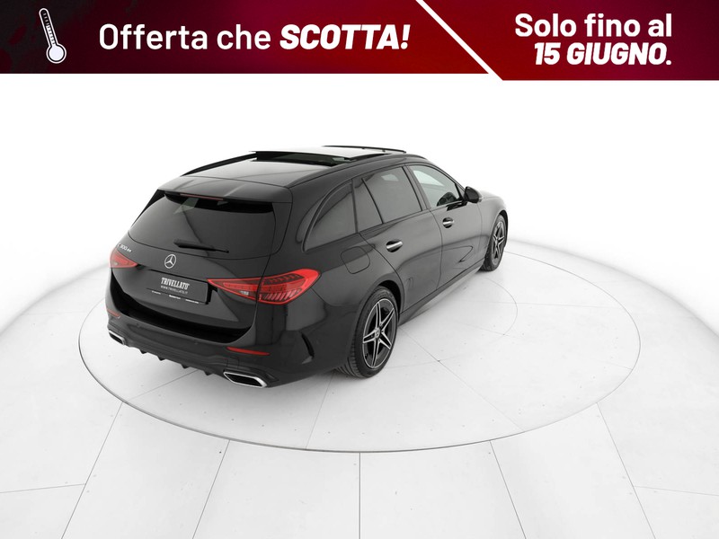 Mercedes Classe C SW sw 300 de phev amg line premium plus auto ibrido nero